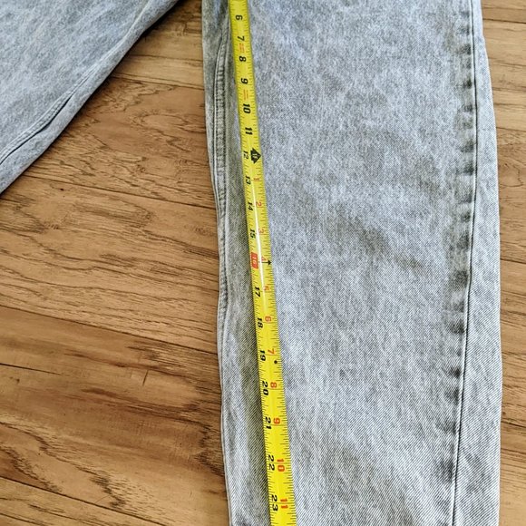 Gap High Rise Acid Wash Barrel Wide Leg Jeans Gray 26 2 100% Cotton - Picture 7 of 12